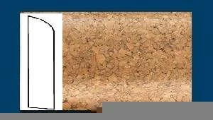 Плинтус пробковый ArtCorkDesing С 106 (Колер 8) 10х60х910 мм в Стерлитамаке