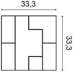 Декоративная панель Orac W103 (33.3x33.3x2.5 см) в Стерлитамаке