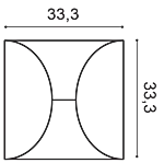 Декоративная панель Orac W107 (33.3x33.3x2.9 см) в Стерлитамаке
