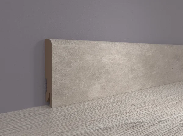 Плинтус MDF Bonkeel 24066 Бетон Лофт Светлый (80х16х2400 мм) в Стерлитамаке