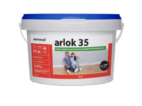 Клей Arlok 35 (13 кг) 230-490 г/м2, контактный для ПВХ покрытий в Стерлитамаке