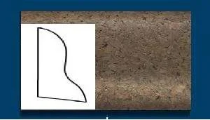 Плинтус пробковый ArtCorkDesing С 102 (Колер 7) 20x40x910 мм в Стерлитамаке