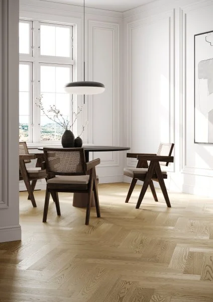 Паркетная доска Quartz Parquet Английская Ёлка Дуб Шампань 33-414 в Стерлитамаке