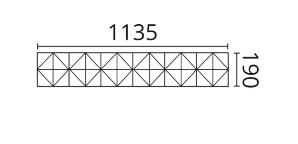 Декоративная панель NMC Arstyl Pyramid (113.5x19x1.8 см) в Стерлитамаке
