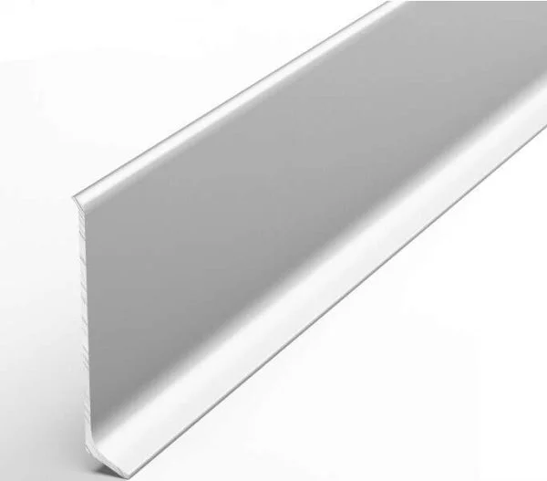 Алюминиевый плинтус Bonkeel ПЛ60 501л Серебро Люкс (58,5х11,2х2500мм) в Стерлитамаке