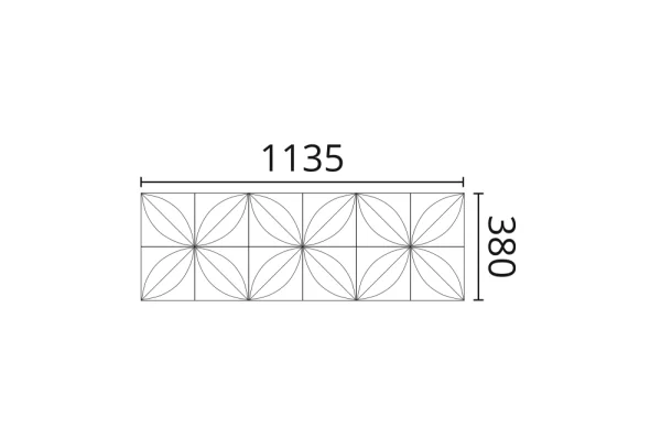 Декоративная панель NMC Arstyl Flower (113.5x38x2.8 см) в Стерлитамаке