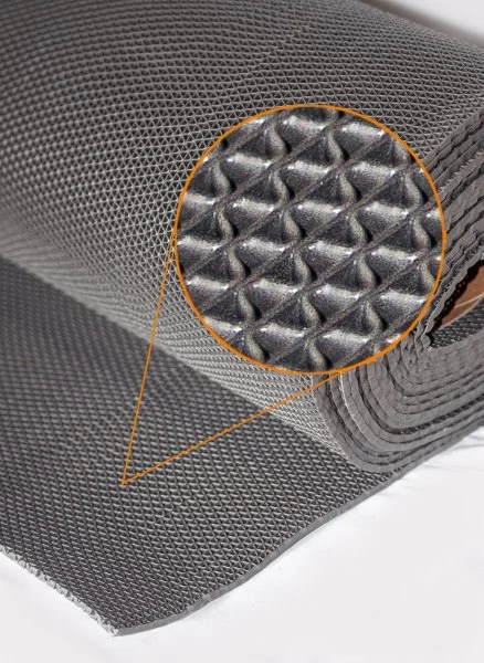 Грязезащитное рулонное покрытие ЗигЗаг Серый 5 мм (1,2 м) Китай в Стерлитамаке