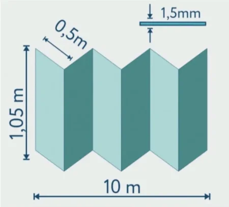 Подложка Солид 1,5мм гармошка для LVT (10.5м2) в Стерлитамаке