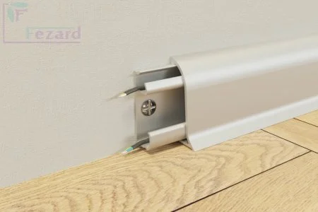 Алюминиевый плинтус Fezard Серебро 43х22х2,5м в Стерлитамаке