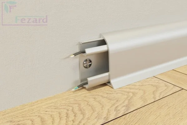 Алюминиевый плинтус Fezard Серебро 43х22х2,5м в Стерлитамаке