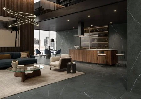 Керамогранит Italon Метрополис Империал Блэк 80х80 (Натуральная и Реттифицированная) в Стерлитамаке