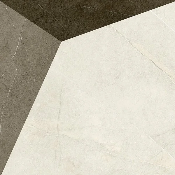 Керамогранит Coliseum Фьямма Уайт Вставка Фрэйм 60х60 (Натуральный и Реттифицированный) в Стерлитамаке