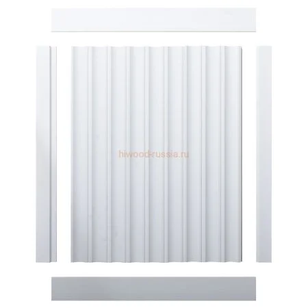 Финишный молдинг LF124A NP правый белый (42х12х2700мм) в Стерлитамаке