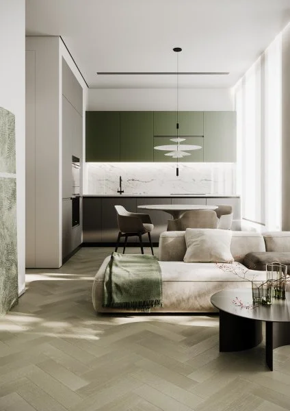 Паркетная доска Quartz Parquet Штучный паркет Дуб Лунный 44-1258-08 в Стерлитамаке