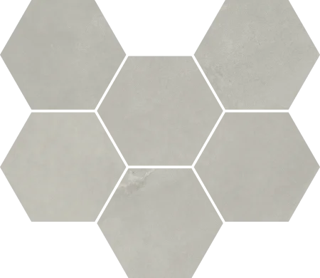 Керамогранит Italon Континуум Сильвер Мозаика Гексагон (Натуральная 25х29) в Стерлитамаке