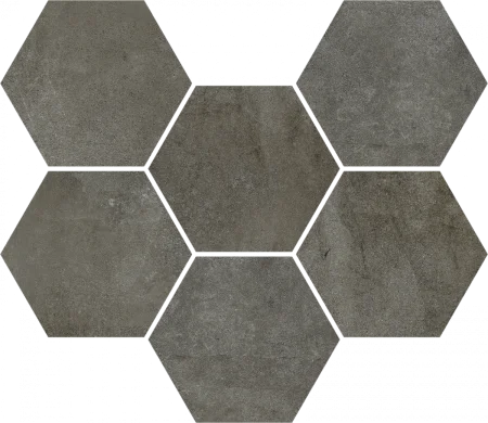 Керамогранит Coliseum Экспо Дарк Мозаика Гексагон (Натуральная, 25х29) в Стерлитамаке