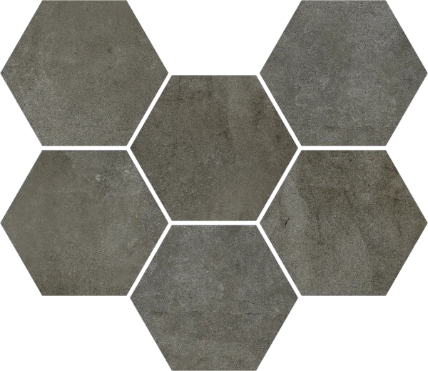 Керамогранит Coliseum Экспо Дарк Мозаика Гексагон (Натуральная, 25х29) в Стерлитамаке