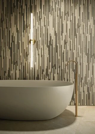 Керамогранит Italon Метрополис Вставка Стрип Ворм 26х75 (Натуральная) в Стерлитамаке