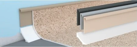 Коннелюрный плинтус Bonkeel Верхняя светло-серая часть (28х5х2200мм) в Стерлитамаке