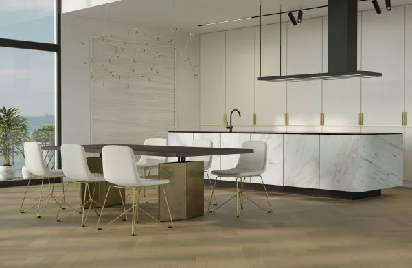 Паркетная доска Quartz Parquet Английская Ёлка Дуб Шампань 33-414 в Стерлитамаке