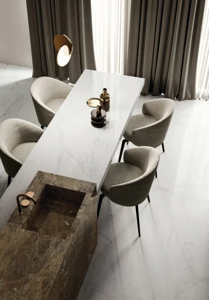 Керамогранит Italon Шарм Делюкс Бьянко Микеланджело 60х120 (Паттинированная и реттифицированная) в Стерлитамаке