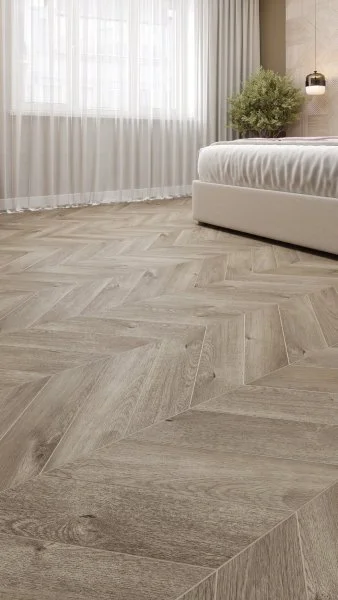 Кварц-виниловая плитка Alpine Floor Chevron Дуб Натур. Отбеленный ECO 20-3 (2,5 мм. 43 класс) в Стерлитамаке
