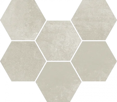 Керамогранит Coliseum Экспо Уайт Мозаика Гексагон (Натуральная, 25х29) в Стерлитамаке