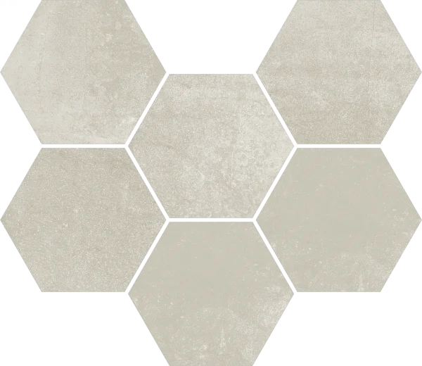 Керамогранит Coliseum Экспо Уайт Мозаика Гексагон (Натуральная, 25х29) в Стерлитамаке