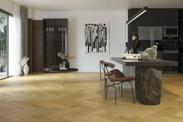 Паркетная доска Quartz Parquet Английская Ёлка Дуб Медовый Раф 33-463 в Стерлитамаке