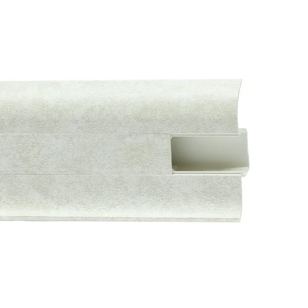 Пластиковый плинтус Royce №860 Белый Кварц (58х22х2200мм) в Стерлитамаке
