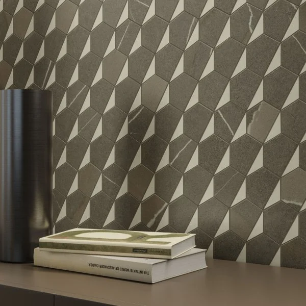 Керамогранит Italon Метрополис Мозаика Гексакон Ворм 25.4x31 (Натуральная) в Стерлитамаке