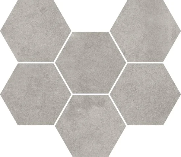 Керамогранит Coliseum Экспо Грэй Мозаика Гексагон (Натуральная, 25х29) в Стерлитамаке