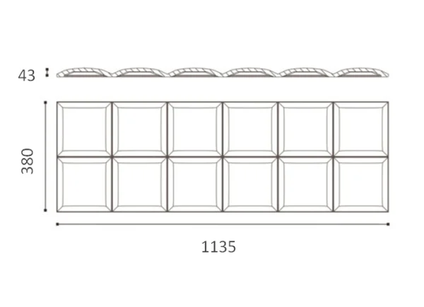 Декоративная панель NMC Arstyl Square (113.5x38x3 см) в Стерлитамаке