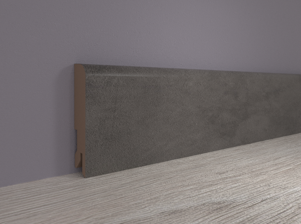 Плинтус MDF Bonkeel 24064 Бетон Лофт Графит (100х16х2400 мм) в #REGION_NAME_DECLINE_PP#