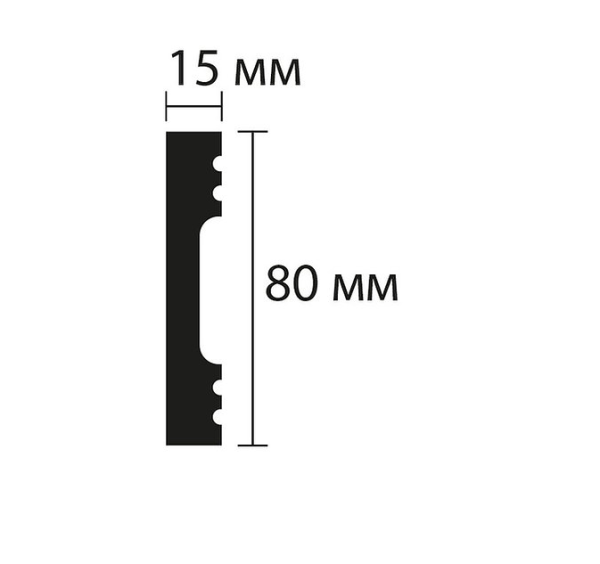 Плинтус NMC Wallstyl FD8 (80х15х2000 мм) в #REGION_NAME_DECLINE_PP#