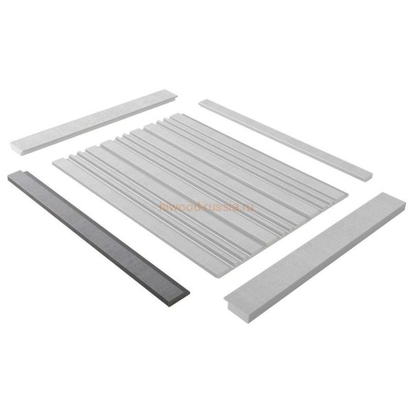 Финишный молдинг LF124A S339S правый декорированный (42х12х2700мм) в #REGION_NAME_DECLINE_PP#